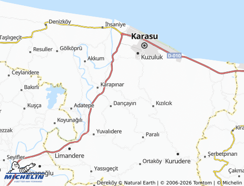 MICHELIN Karanlıkdere map - ViaMichelin