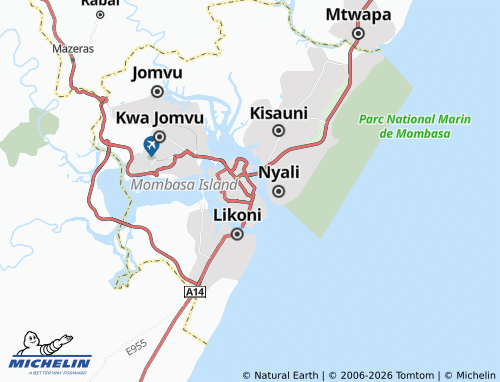 Kaart MICHELIN Kikowani - ViaMichelin