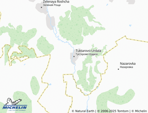 MICHELIN Tuktarovo-Urdala map - ViaMichelin