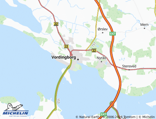 Kaart MICHELIN Vordingborg - ViaMichelin