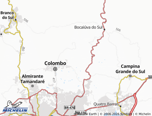 Mapa MICHELIN Ribeirão das Onças - ViaMichelin