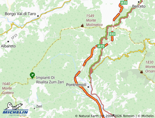 MICHELIN Grondola map - ViaMichelin