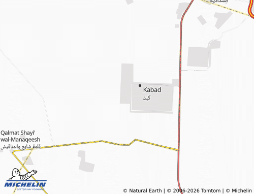 MICHELIN Kabd Block 1 map - ViaMichelin