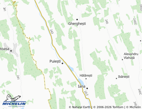 MICHELIN Gâlțești map - ViaMichelin