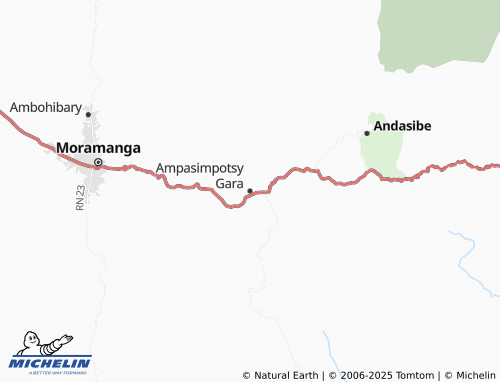 MICHELIN Ampasimpotsy Gara map - ViaMichelin