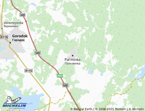MICHELIN Pal'minka map - ViaMichelin
