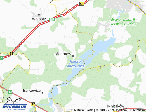 Carte MICHELIN Adamów - ViaMichelin