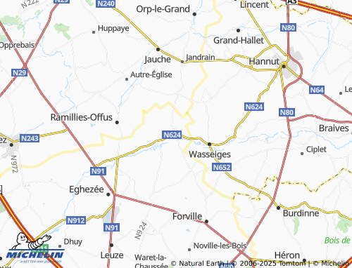 MICHELIN Branchon map - ViaMichelin