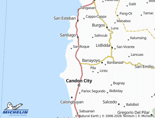 MICHELIN Dan-Ar map - ViaMichelin