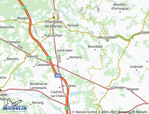 MICHELIN Branlat map - ViaMichelin