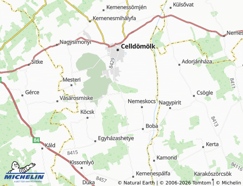 Mapa MICHELIN Izsákfa - ViaMichelin