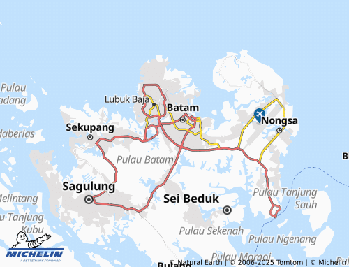 MICHELIN Taman Baloi map - ViaMichelin