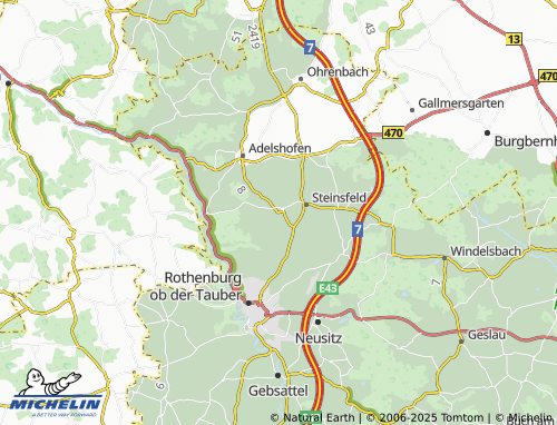 Carte MICHELIN Gattenhofen - ViaMichelin