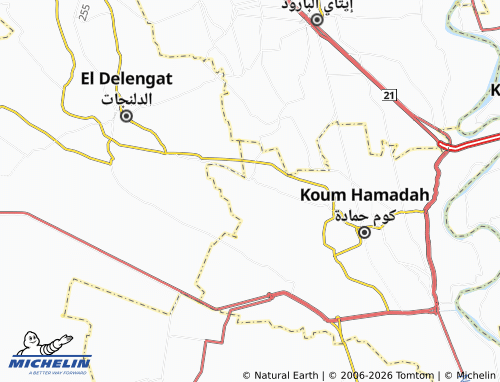 Mapa MICHELIN Absoum al-Sharqiyyah - ViaMichelin