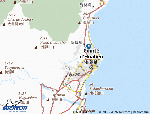 MICHELIN Guofu map - ViaMichelin