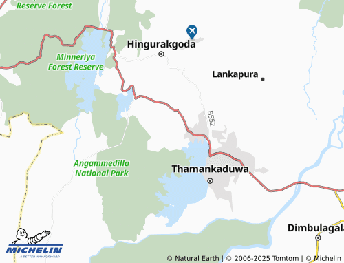 MICHELIN Kadawalawewa map - ViaMichelin