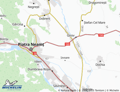 MICHELIN Turturești map - ViaMichelin