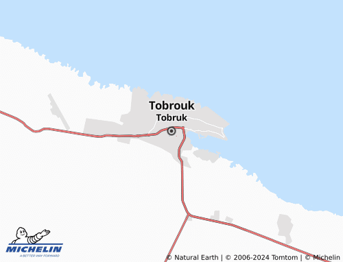 MICHELIN Tobruk map - ViaMichelin