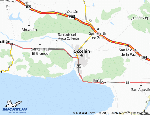 MICHELIN Cuitzeo map - ViaMichelin