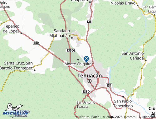 MICHELIN Monte Chiquito map - ViaMichelin