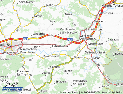 MICHELIN-Landkarte Beauchalot - ViaMichelin