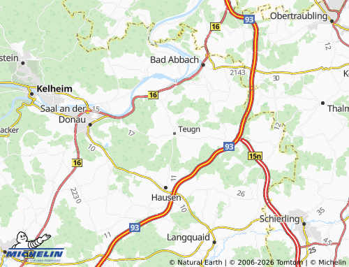 Mappa MICHELIN Teugn - ViaMichelin