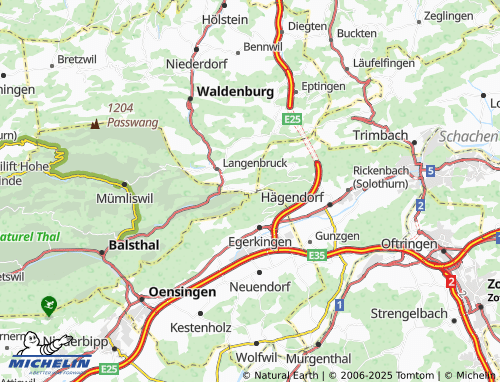 MICHELIN Bärenwil map - ViaMichelin