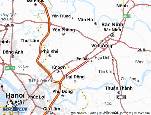 Kaart MICHELIN Tương Giang - ViaMichelin