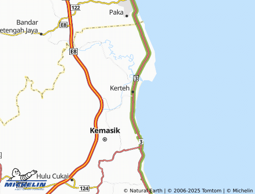 MICHELIN Taman Mutiara Kerteh map - ViaMichelin