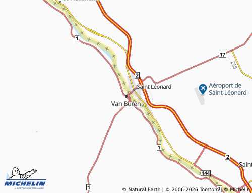 Mappa MICHELIN Van Buren - ViaMichelin