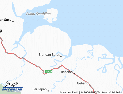 MICHELIN Lubuk Kertang map - ViaMichelin
