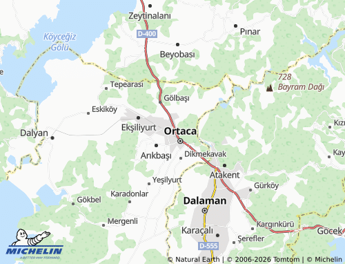 MICHELIN Atatürk map - ViaMichelin