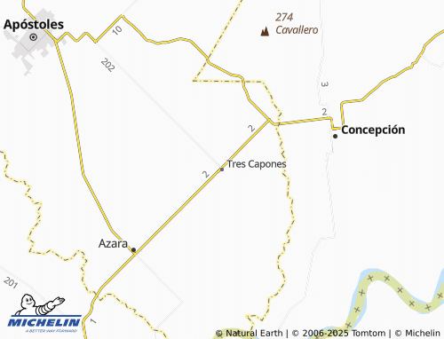 MICHELIN Tres Capones map - ViaMichelin