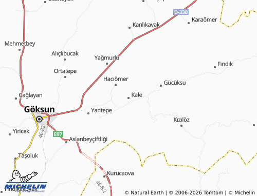 MICHELIN Kale map - ViaMichelin