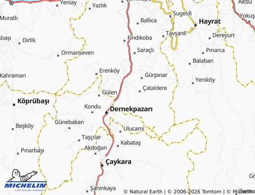 Mapa MICHELIN Bölümlü - ViaMichelin