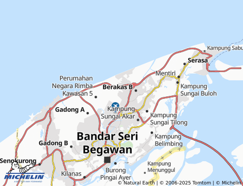 Carte MICHELIN Kampung Lambak A - ViaMichelin