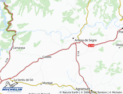 Mappa MICHELIN Foradada - ViaMichelin