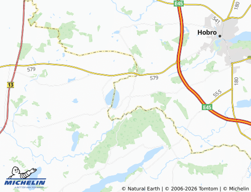 Mapa MICHELIN Hvornum - ViaMichelin