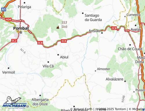 Mapa MICHELIN Mata da Pregueira - ViaMichelin