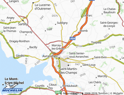 Carte MICHELIN Ponts - ViaMichelin