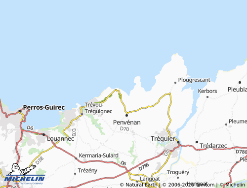 Carte MICHELIN Pellinec - ViaMichelin