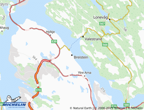 MICHELIN Breistein map - ViaMichelin