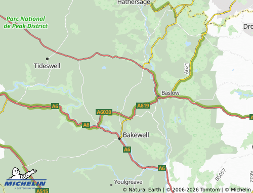 Carte MICHELIN Hassop - ViaMichelin