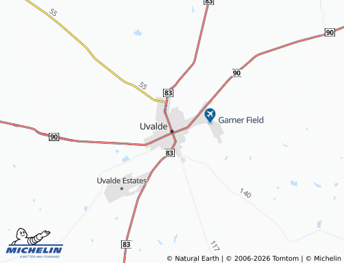 Mapa MICHELIN Uvalde - ViaMichelin