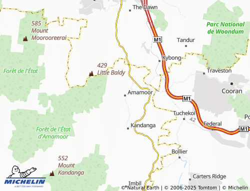 MICHELIN Amamoor map - ViaMichelin