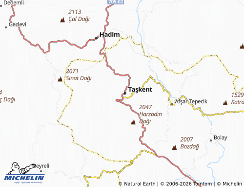 Mappa MICHELIN Bektaş - ViaMichelin