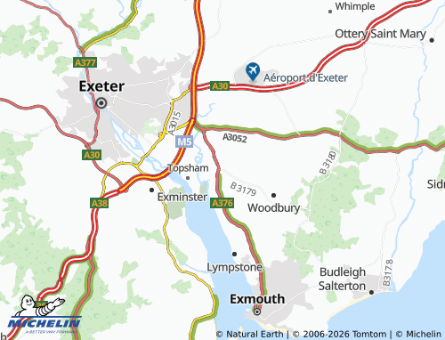 MICHELIN Clyst Saint George map - ViaMichelin