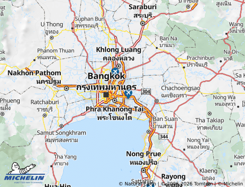 Mapa MICHELIN Saphan Sung - ViaMichelin
