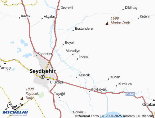 MICHELIN-Landkarte İncesu - ViaMichelin