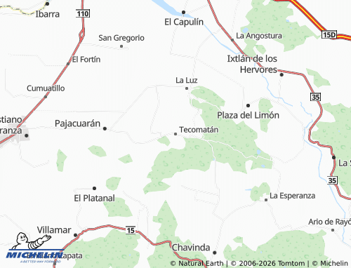 Mapa MICHELIN Tecomatán - ViaMichelin